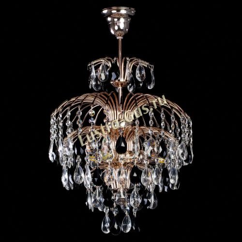 Люстра Хрустальные брызги с подвесом журавлик черный в Химках Гусь Хрустальный