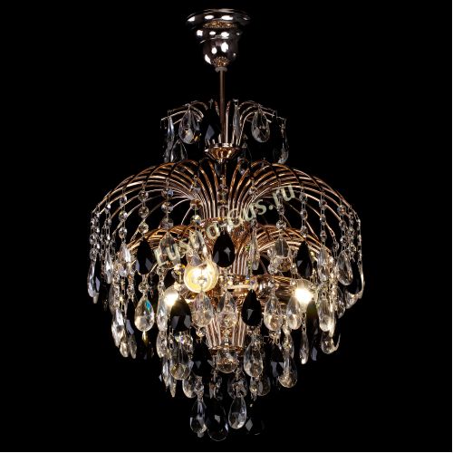 Люстра Хрустальные брызги с подвесом журавлик черный в Химках Гусь Хрустальный