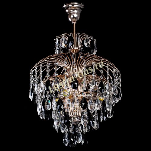 Люстра Хрустальные брызги с подвесом журавлик черный в Химках Гусь Хрустальный