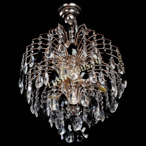 Люстра Хрустальные брызги с подвесом журавлик черный в Химках Гусь Хрустальный