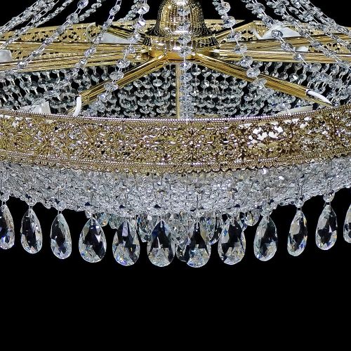 Люстра Италия Конус Журавлик с подвесом в Химках Гусь Хрустальный