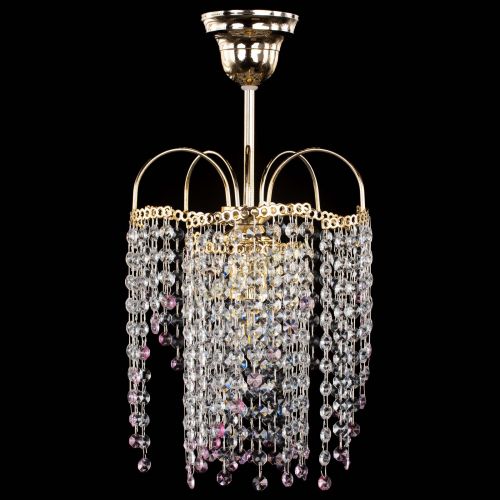 Люстра Иволга №1 Оптикон розовая в Химках Гусь Хрустальный