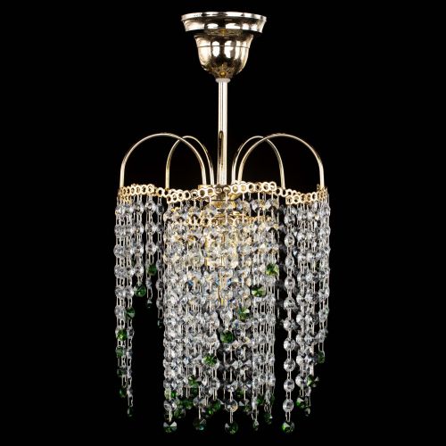 Люстра Иволга №1 Оптикон зеленая в Химках Гусь Хрустальный
