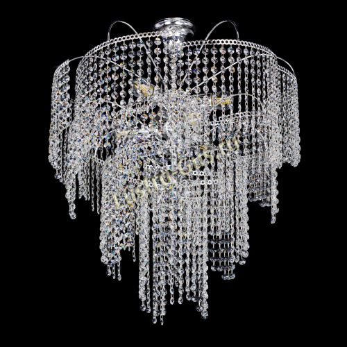 Люстра Иволга №6 ламп оптикон длинная в Химках Гусь Хрустальный