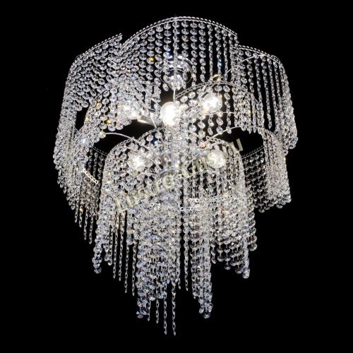 Люстра Иволга №6 ламп оптикон длинная в Химках Гусь Хрустальный