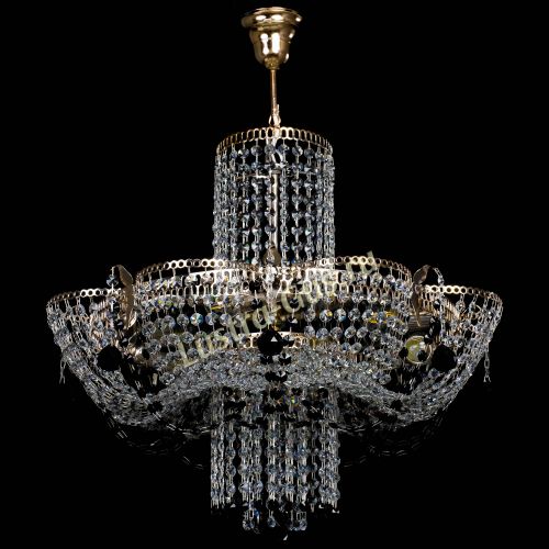 Люстра Камея №6 подвесная черная в Химках Гусь Хрустальный