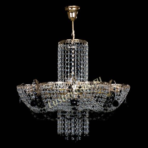 Люстра Камея №6 подвесная черная в Химках Гусь Хрустальный