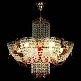 Люстра Камея №6 подвесная красная в Химках