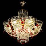 Люстра Камея №6 подвесная красная в Химках