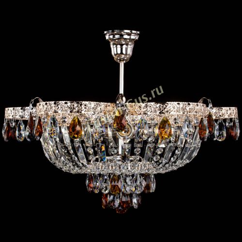 Люстра Камея Флора №5 с подвесом Чайная в Химках Гусь Хрустальный