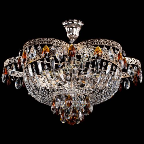 Люстра Камея Флора №5 с подвесом Чайная в Химках Гусь Хрустальный