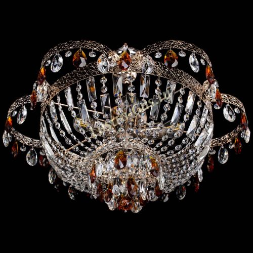 Люстра Камея Флора №5 с подвесом Чайная в Химках Гусь Хрустальный