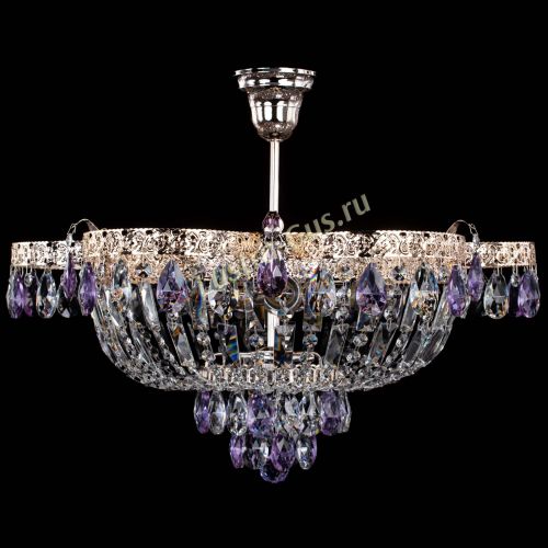Люстра Камея Флора №5 с подвесом Фиолетовая в Химках Люстра Камея Флора №5 с подвесом Фиолетовая в Химках