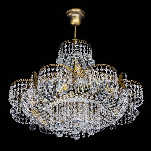 Люстра Камея Шар с подвесом под бронзу в Химках Гусь Хрустальный