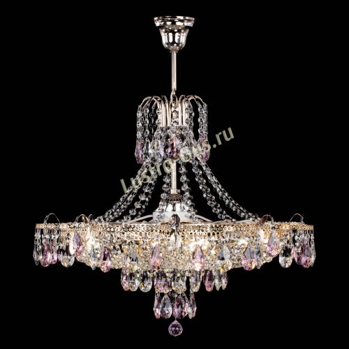 Люстра Камея журавлики №6 розовая в Химках Гусь Хрустальный