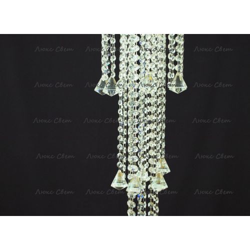 Люстра Капель 5 ламп конус 40 см длинная  в Химках Гусь Хрустальный