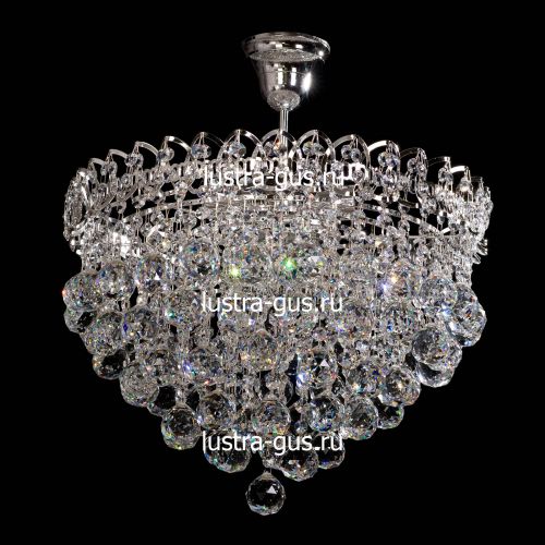Люстра Капель-лепесток Шар 40 мм с подвесом в Химках Гусь Хрустальный