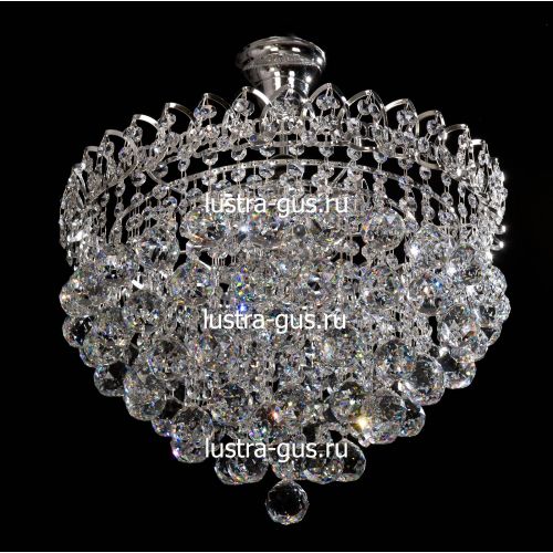 Люстра Капель-лепесток Шар 40 мм с подвесом в Химках Гусь Хрустальный
