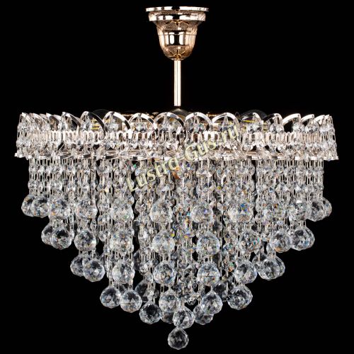 Люстра Капель Лепесток Шар  30мм с подвесом в Химках Гусь Хрустальный