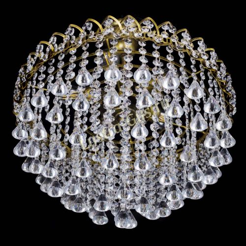 Люстра Капель Пирамида 30 с подвесом под бронзу в Химках Гусь Хрустальный