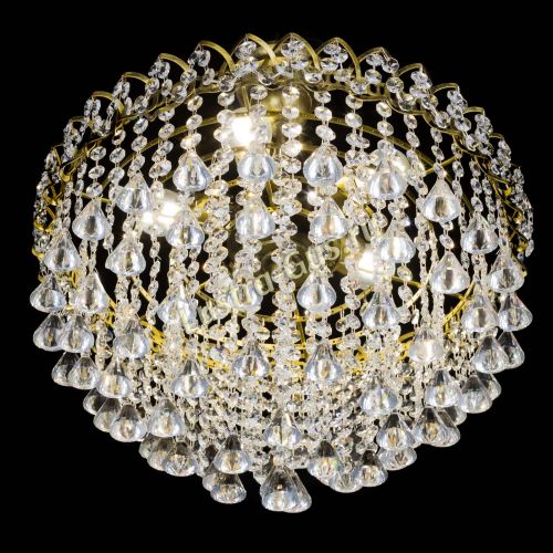 Люстра Капель Пирамида 30 с подвесом под бронзу в Химках Гусь Хрустальный