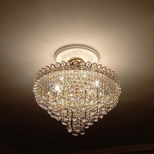 Люстра Капель Пирамида Шар 30 с подвесом в Химках Гусь Хрустальный