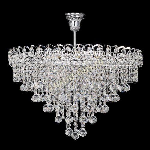 Люстра Капель Пирамида Шар 30 с подвесом в Химках Гусь Хрустальный