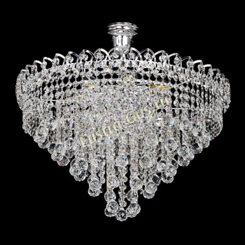 Люстра Капель Пирамида Шар 30 с подвесом в Химках Гусь Хрустальный