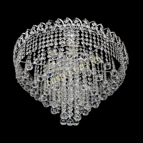 Люстра Капель Пирамида Шар 30 с подвесом в Химках Гусь Хрустальный