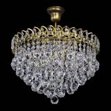 Люстра Капель Пирамида Шар 40 с подвесом под бронзу в Химках