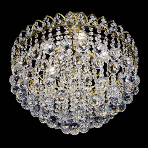 Люстра Капель Пирамида Шар 40 с подвесом под бронзу в Химках Гусь Хрустальный