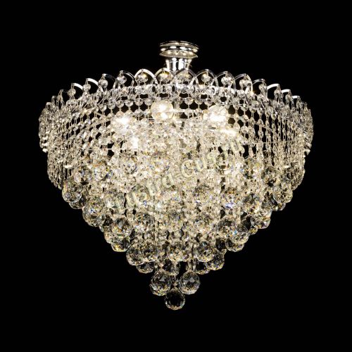 Люстра Капель Пирамида Шар 40 с подвесом в Химках Гусь Хрустальный