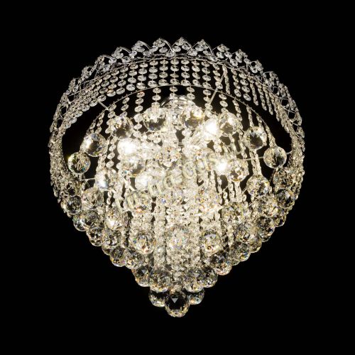 Люстра Капель Пирамида Шар 40 с подвесом в Химках Гусь Хрустальный