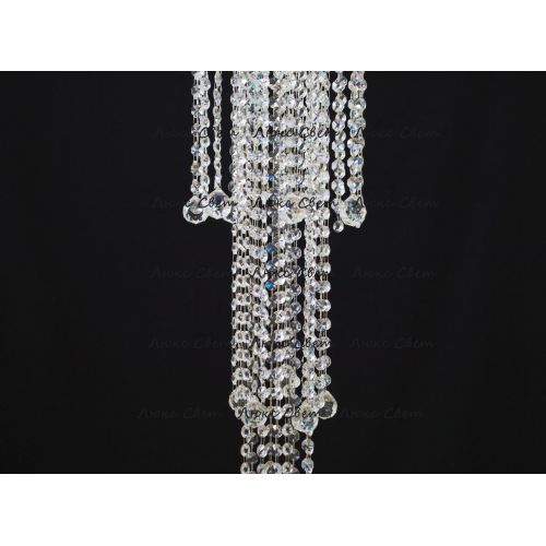 Люстра Капель 5 ламп шар 40 мм длинная в Химках Гусь Хрустальный