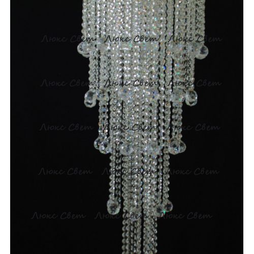 Люстра Капель 5 ламп шар 40 мм длинная в Химках Гусь Хрустальный