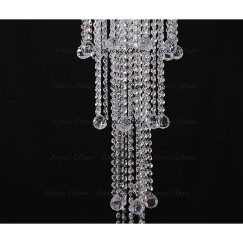 Люстра Капель 5 ламп шар 40 мм длинная в Химках Гусь Хрустальный