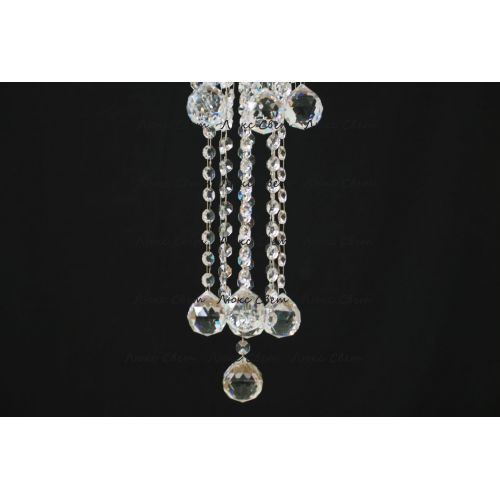 Люстра Капель 5 ламп шар 40 мм длинная в Химках Гусь Хрустальный