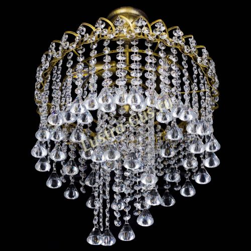 Люстра Капель Водоворот под бронзу конус 30 в Химках Гусь Хрустальный