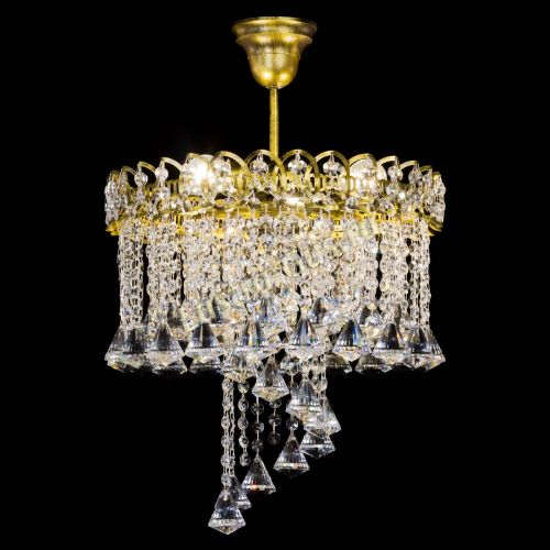 Люстра Капель Водоворот под бронзу конус 40 в Химках Гусь Хрустальный