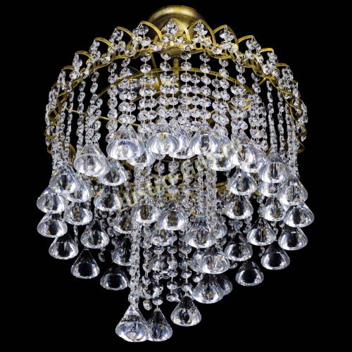 Люстра Капель Водоворот под бронзу конус 40 в Химках Гусь Хрустальный