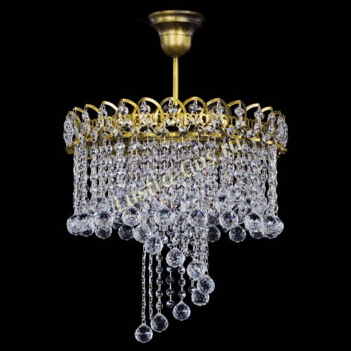 Люстра Капель Водоворот под бронзу шар 30 в Химках Гусь Хрустальный