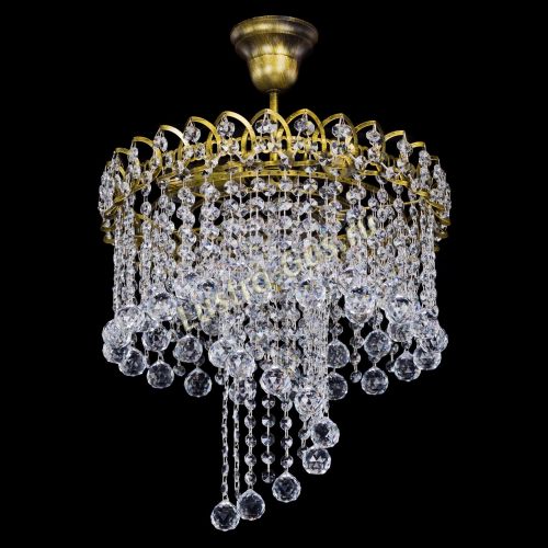 Люстра Капель Водоворот под бронзу шар 30 в Химках Гусь Хрустальный