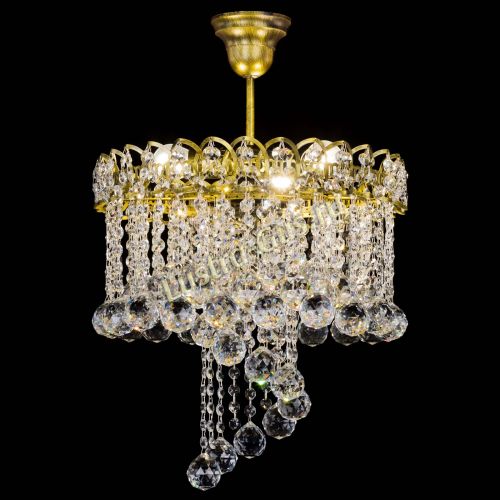 Люстра Капель Водоворот под бронзу шар 40 в Химках Гусь Хрустальный