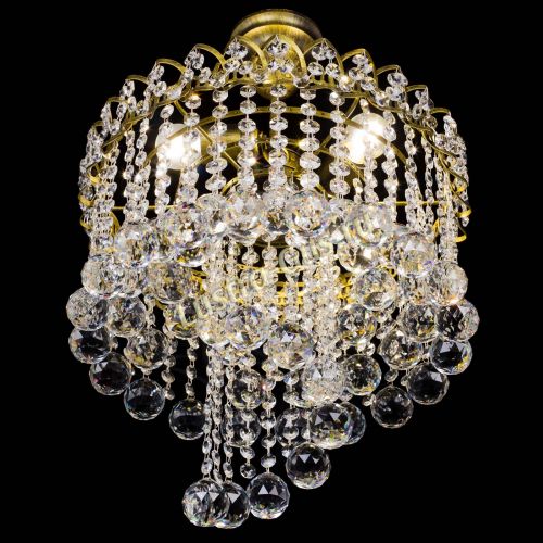 Люстра Капель Водоворот под бронзу шар 40 в Химках Гусь Хрустальный