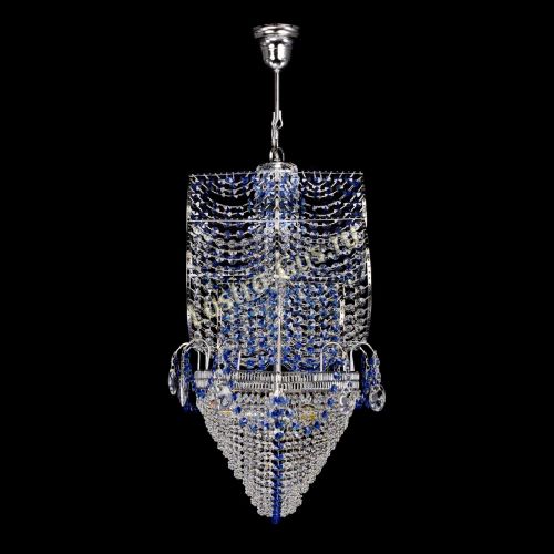 Люстра Каравелла №1 синяя в Химках Гусь Хрустальный
