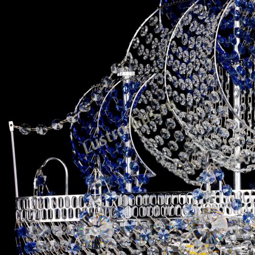 Люстра Каравелла №1 синяя в Химках Гусь Хрустальный