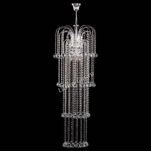 Люстра Каскад длинный в Химках Гусь Хрустальный