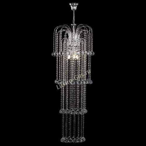 Люстра Каскад длинный в Химках Гусь Хрустальный