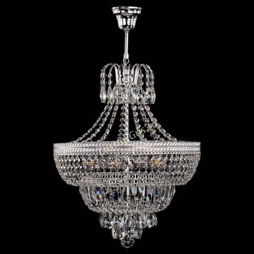 Люстра Каскад Флоренция №5 с подвесом в Химках Гусь Хрустальный
