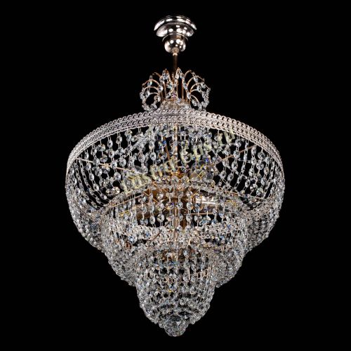 Люстра Каскад Флоренция обтикон №5 с подвесом в Химках Гусь Хрустальный